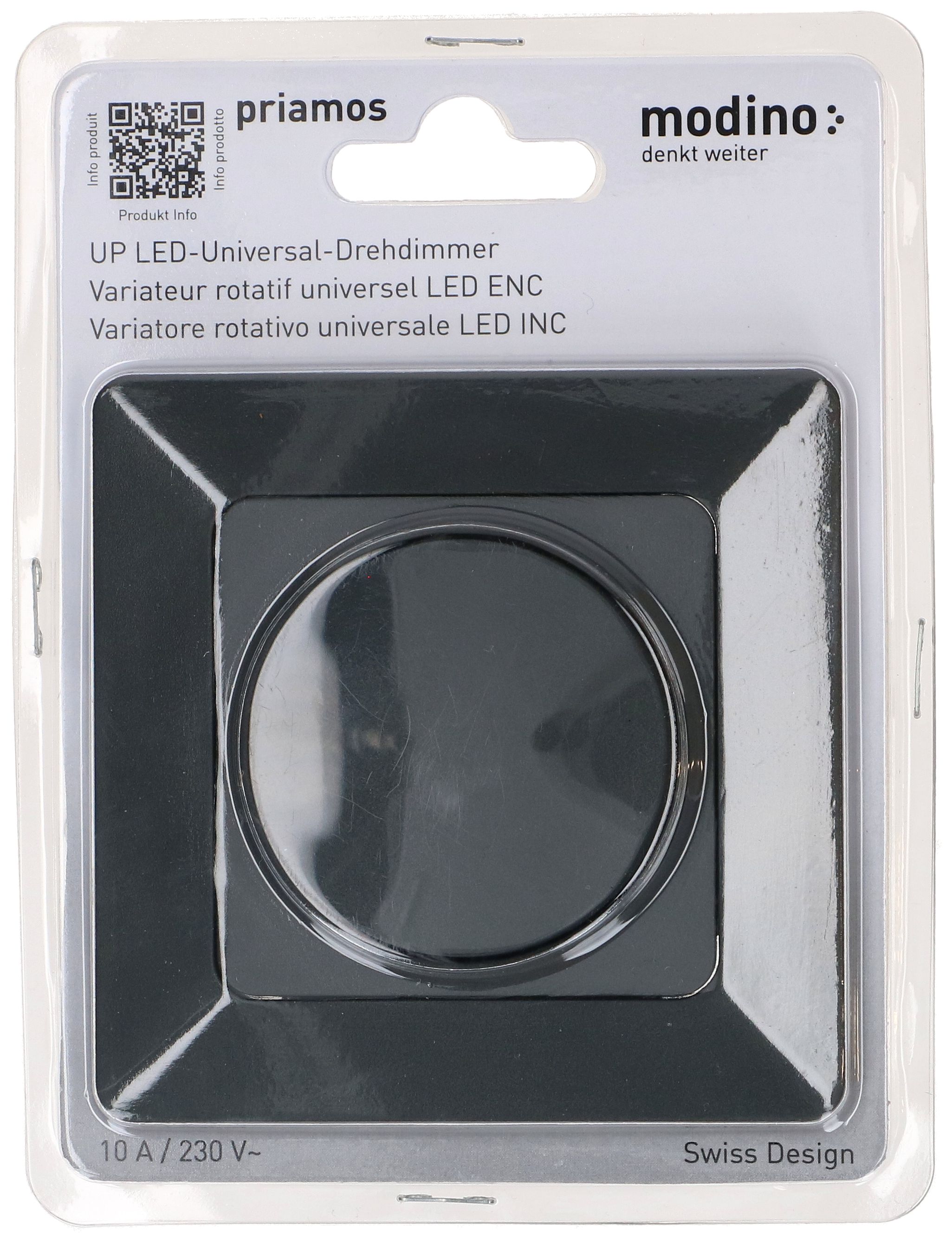 variatore rotativo universale LED INC priamos antracite