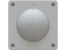bouton-poussoir double NO/NF 2x illuminé ENC exo IP55 gris clair
