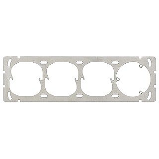 Piastra di fissaggio dim.1x4 con fissaggio a 3 punti EdizioDue