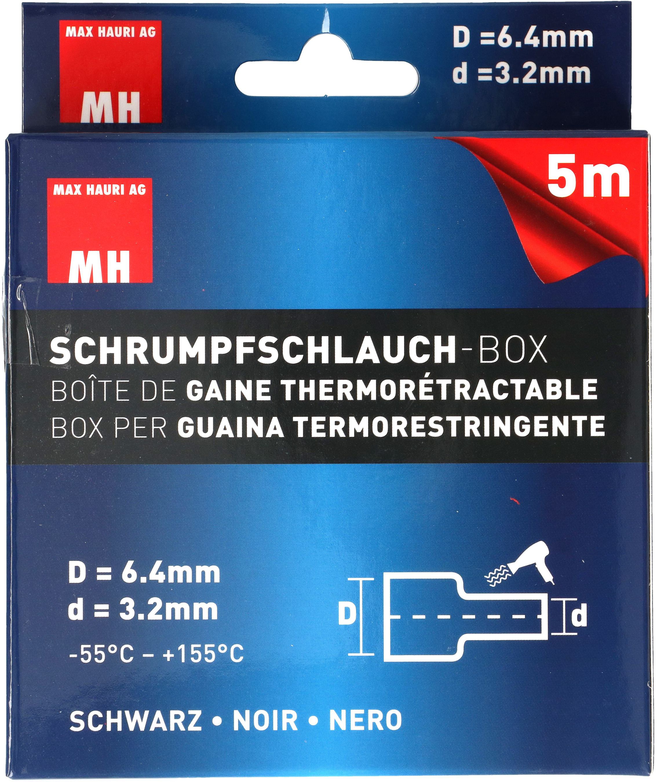 boîte gaine thermorétractable 6.4-3.2mm