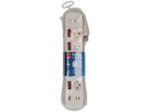 Steckdosenleiste Multi-Switch 5x Typ 13 2xUSB-C 1xUSB-A PD 20W ws