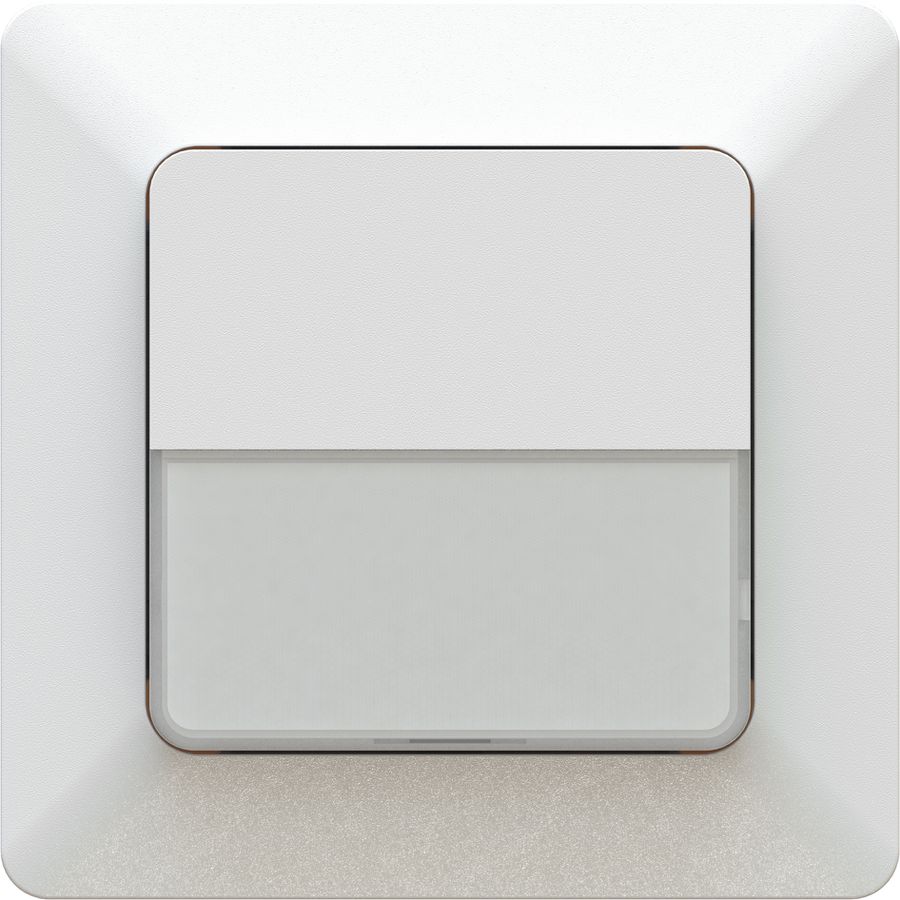 bouton-poussoir carillon + porte-nom AP priamos blanc