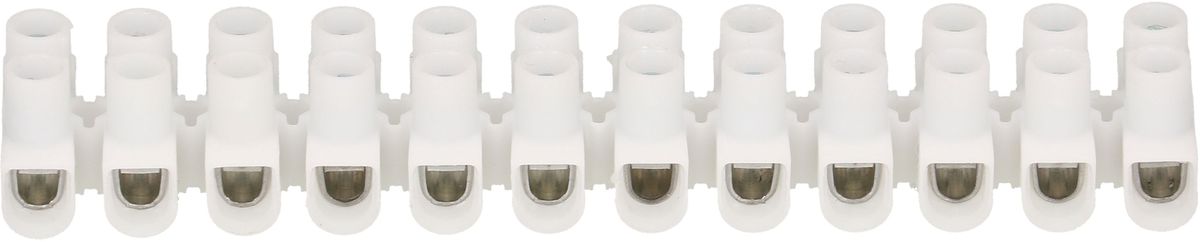 barrete de bornes 1-4mm2 12 pôles blanc 2 pcs.