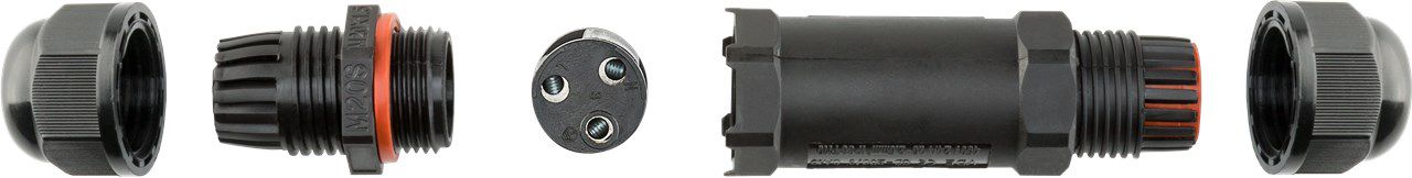 Kabelverbinder IP68 schwarz 10cm