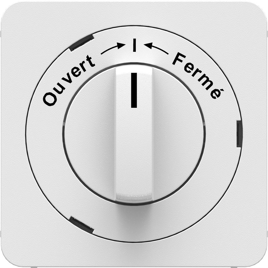 interrupteur rotatif/à clé Ouvert=>I<=Fermé plaque fr. priamos bc
