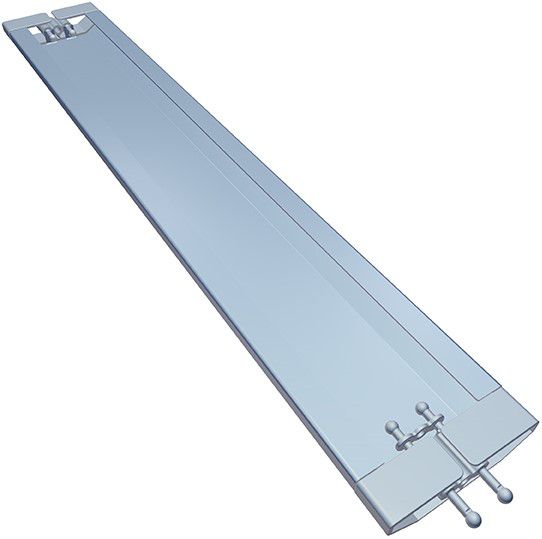 pont pour câbles Easy Bridge 80 1.00m argent RAL9006