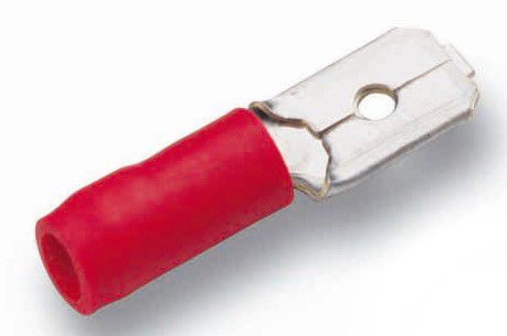 Isolierte Flachsteckstecker rot 0.5-1mm2, 20Stk