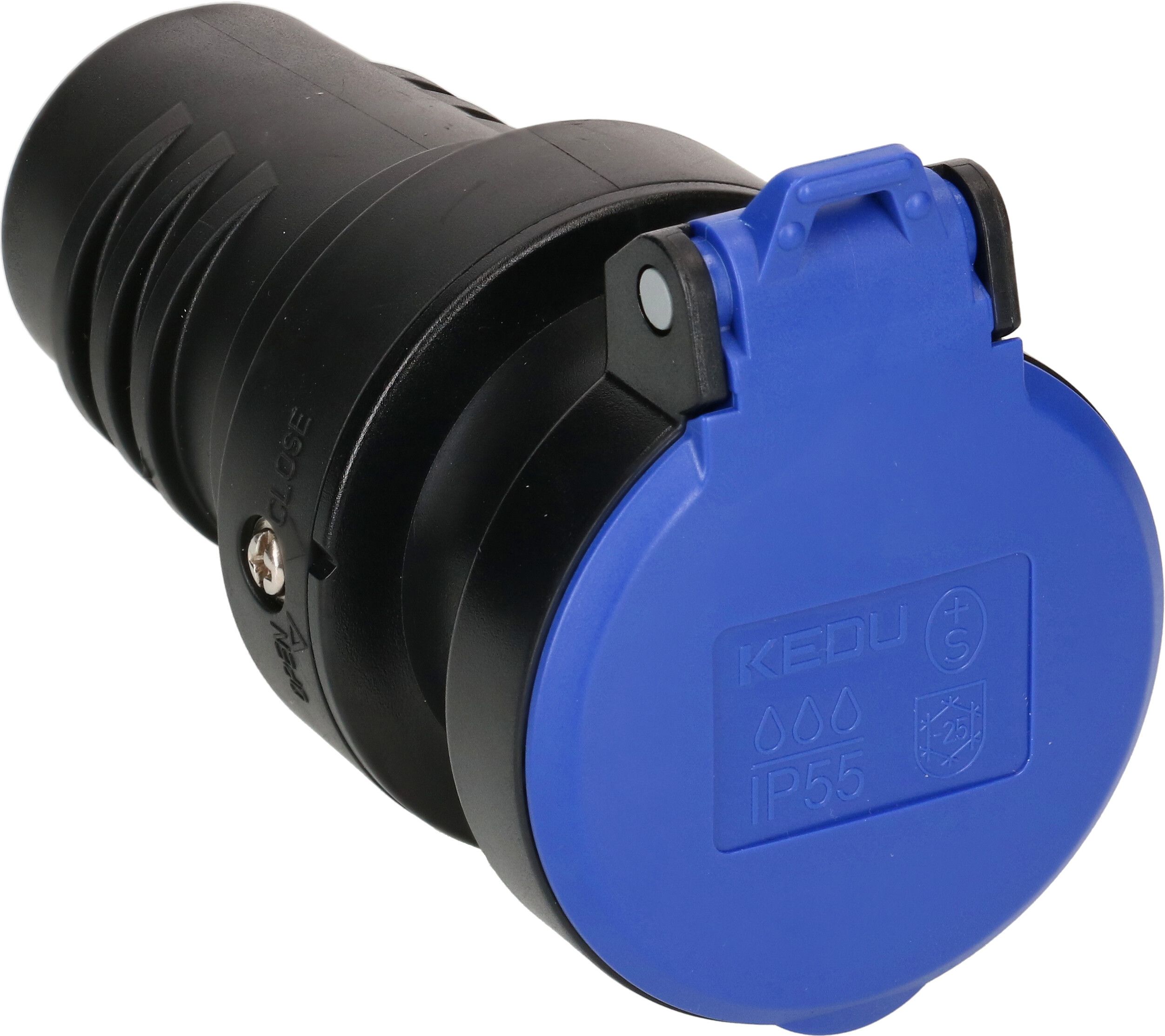 Kupplung Typ 13 3-polig schwarz/blau IP55