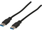 USB Anschlusskabel A/A 3.0 3m schwarz