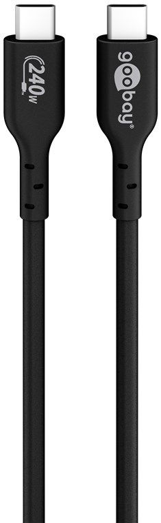 USB 2.0 Ladekabel USB-C auf USB-C 240W 0.48Gbit/s 1m schwarz