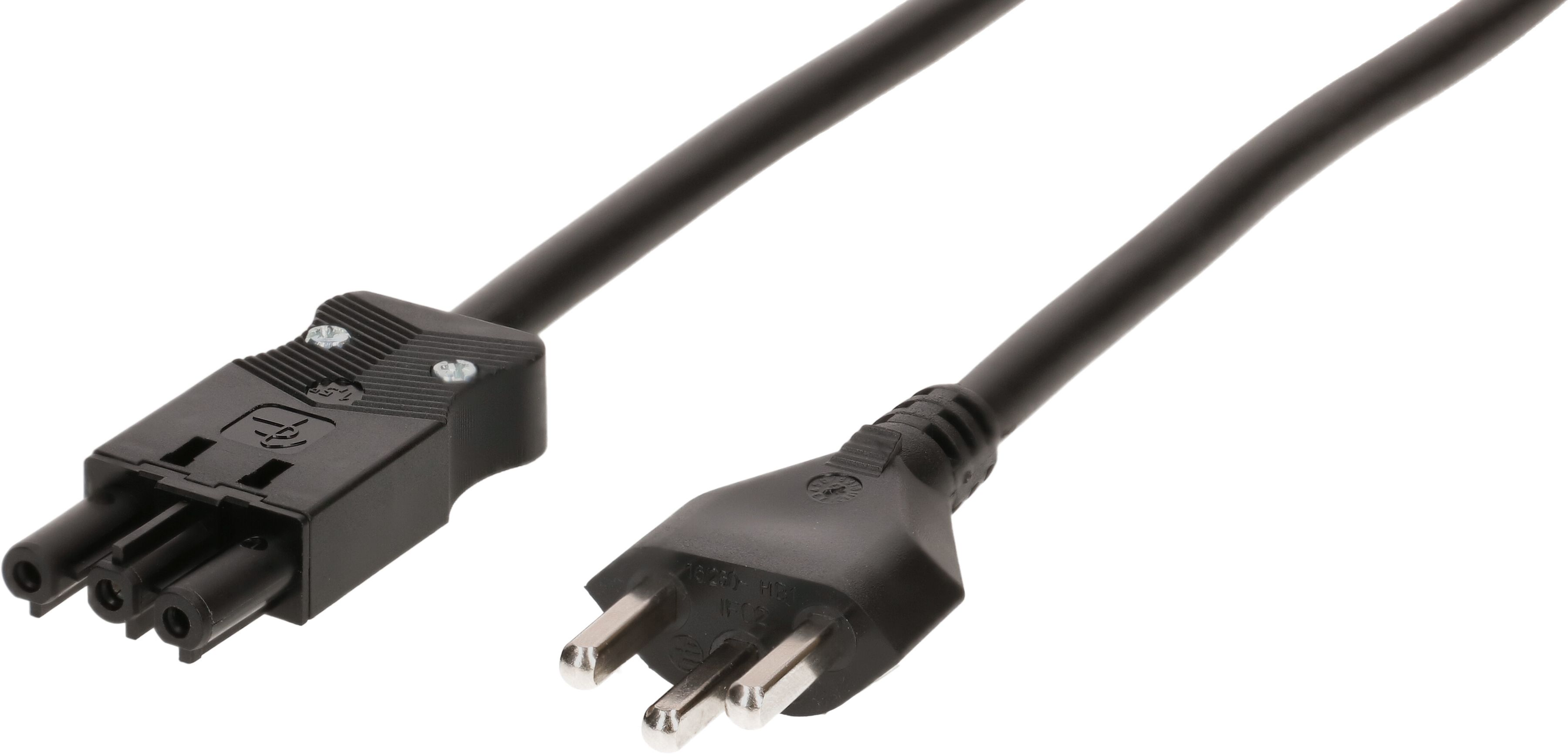 TD-Anschlusskabel H05VV-F3G1.5 1m schwarz Typ 23 / AC 166