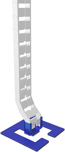 Bodenplatte Easy-Floor-Qube weiss RAL9003