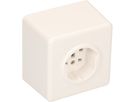Steckdose 1x Typ 25 Gr.1x1 AP Basico weiss