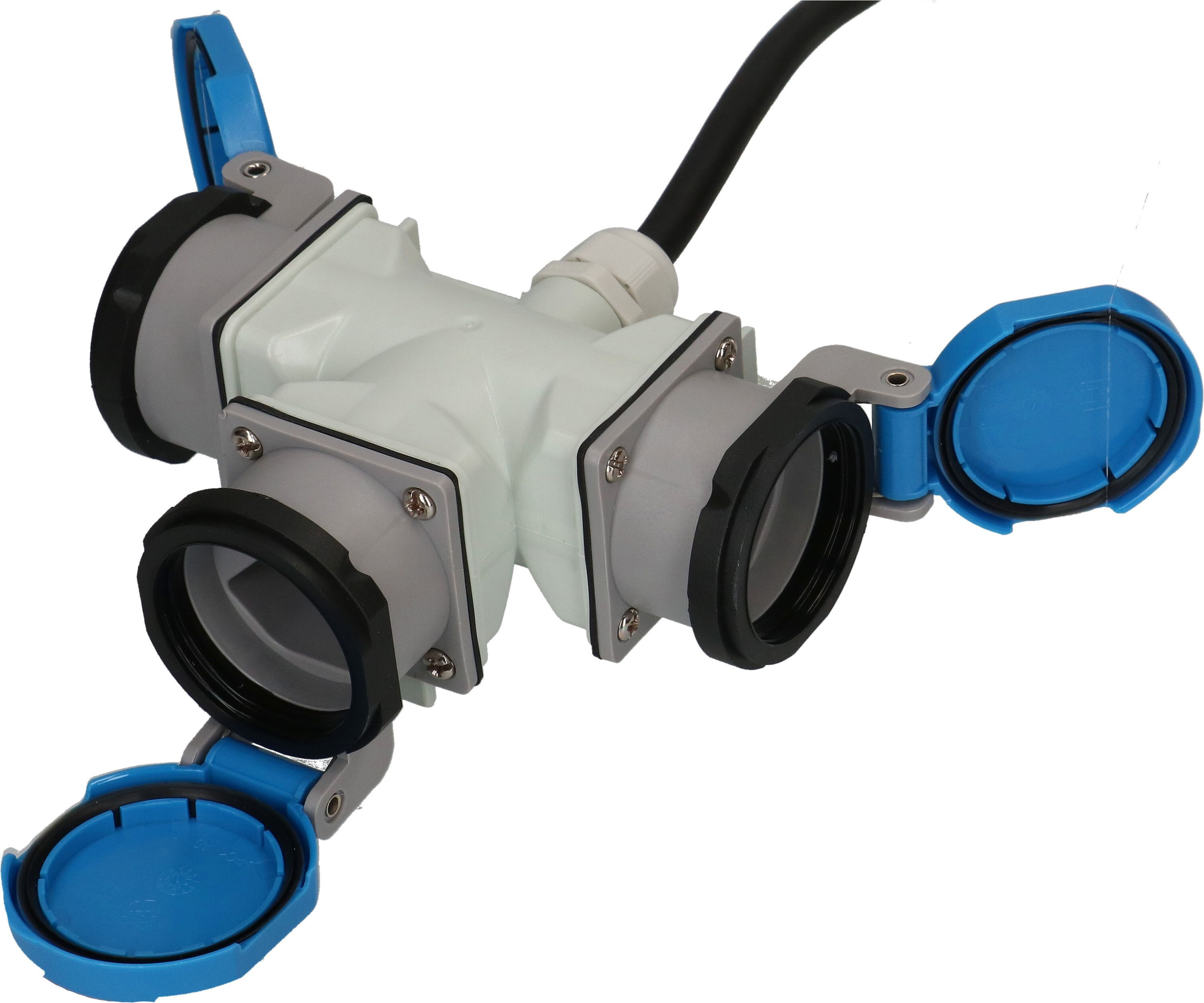 CEE-Verlängerung H07RN-F3G1.5 1.5m schwarz CEE16-3/Typ 23 IP55