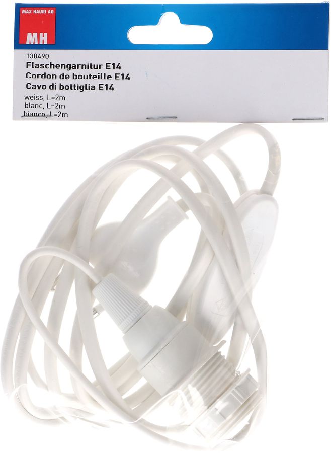 Leuchtengarnitur E14 weiss L=2.0m
