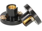 Illuminationsfassung E10 schwarz 2 Stk.