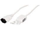 TD-Verlängerung H05VV-F3G1.0 5m ws clip-clap OCP Typ 12 / Typ 13