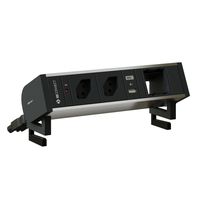 SUPRA presa multipla anodizzato 2x tipo 13 1x USB-A/C 1x vuoto