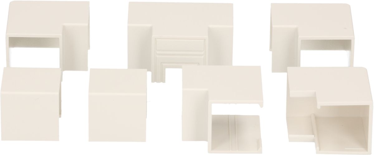 Assorted joints for cable duct 16x16mm white