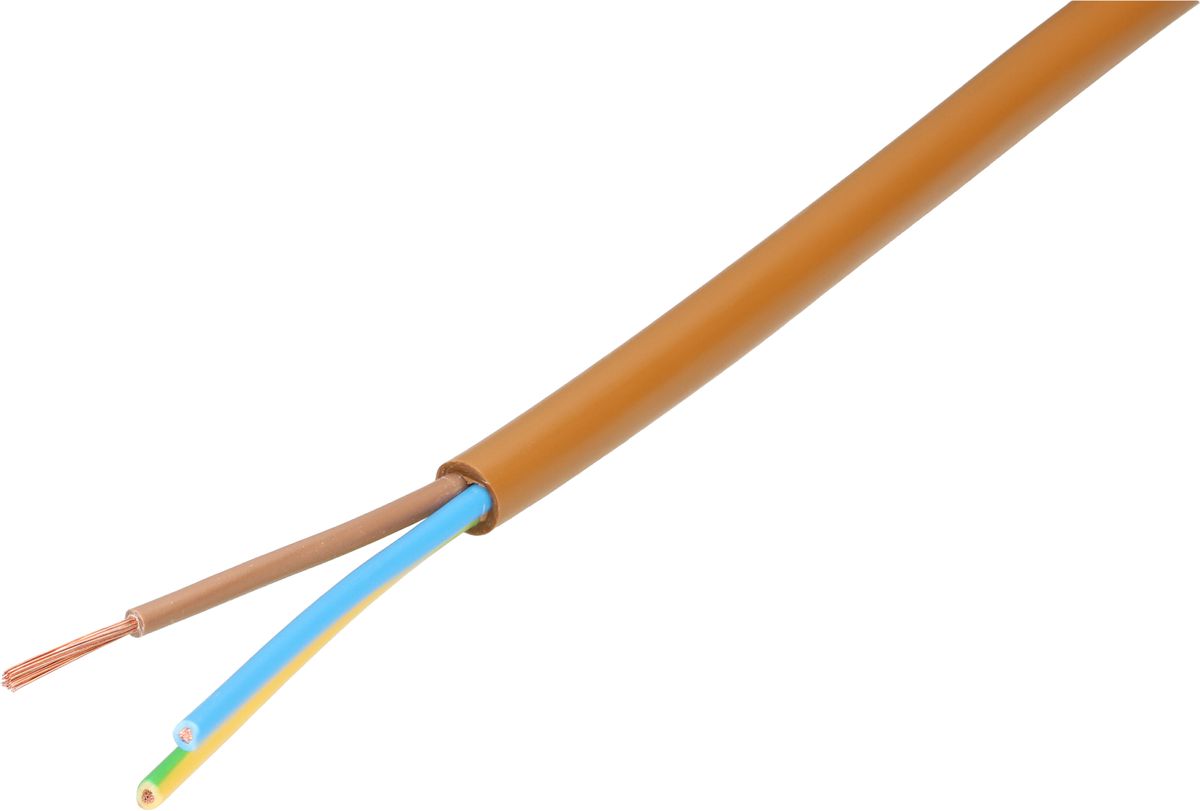 câble TD H05VV-F3G1.0 10m brun