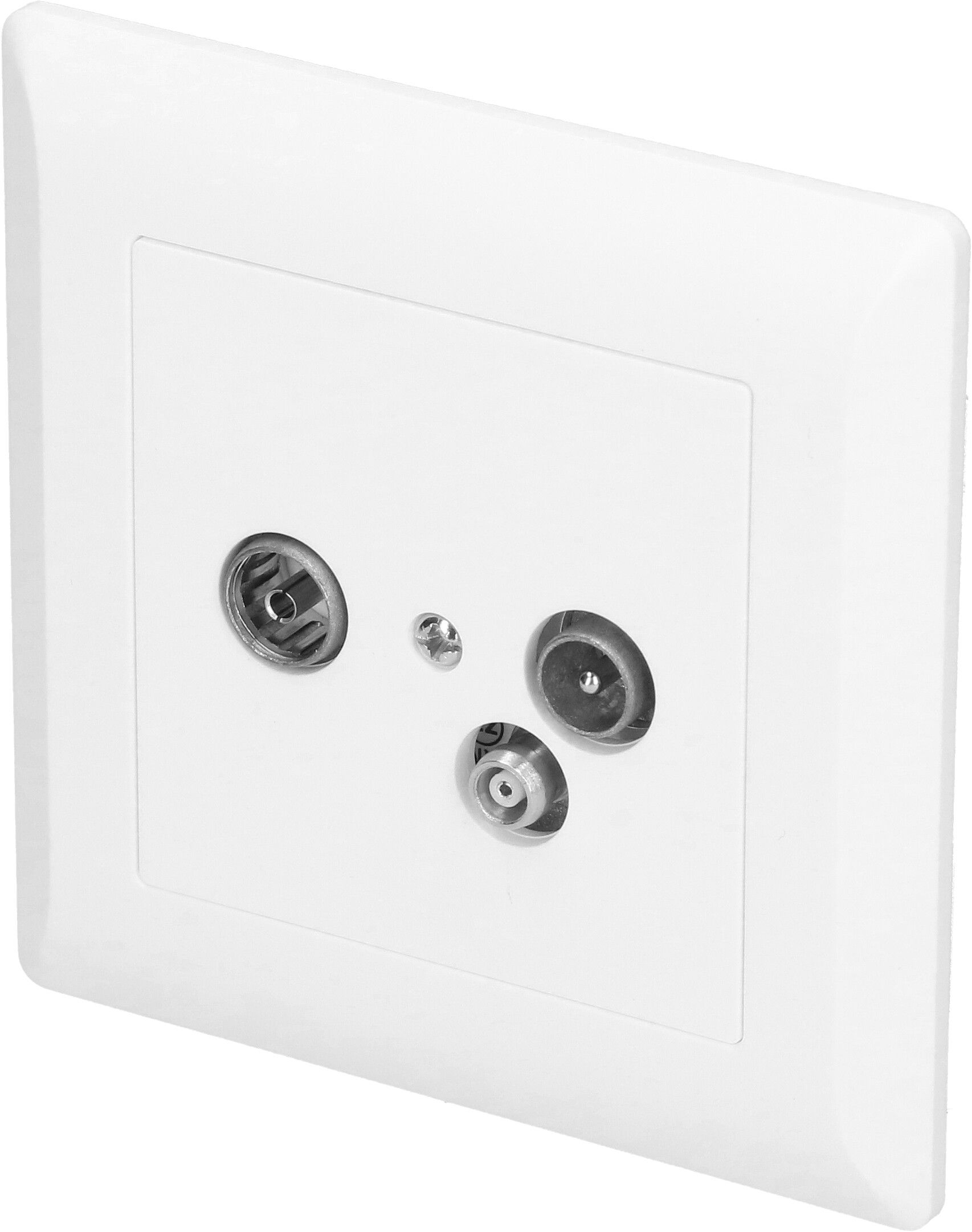 Radio/TV/Daten Durchgangs-/Enddose 15dB UP Kallysto weiss