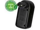 Abzweigstecker ADAPT 2x Typ 13 schwarz drehbar Green+Fair