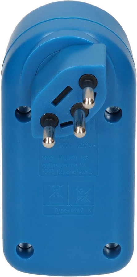 Multi adaptateur maxADAPTturn 2x type 13 bleu rotatif BS