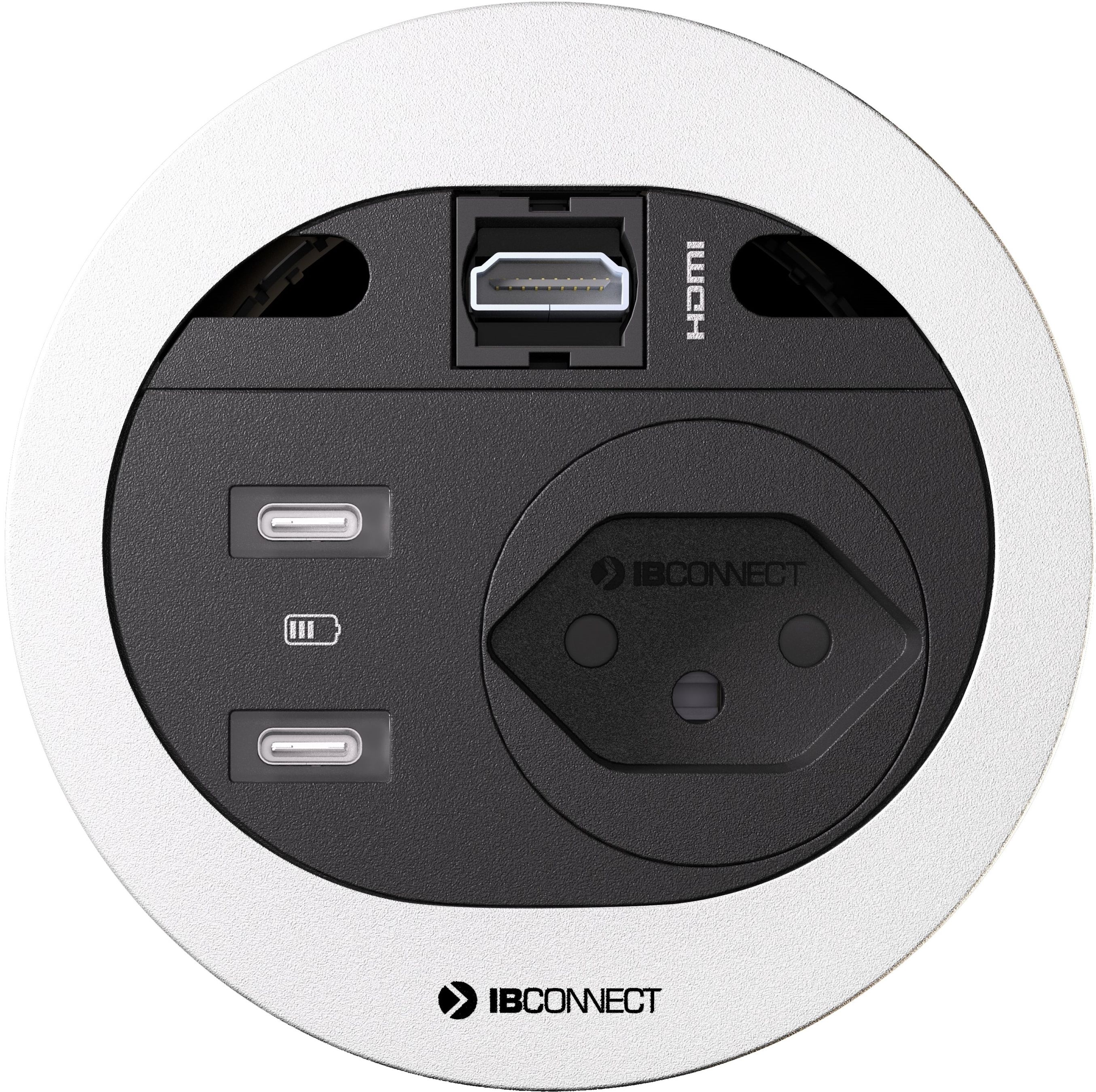 DIVUS Steckdoseneinheit weiss 1x Typ 13 2x USB-C 1x HDMI