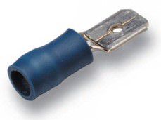 Isolierte Flachstecker blau 1.5-2.5mm2 / 20 Stück