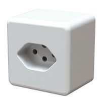 Surface-type wall socket type 13 white
