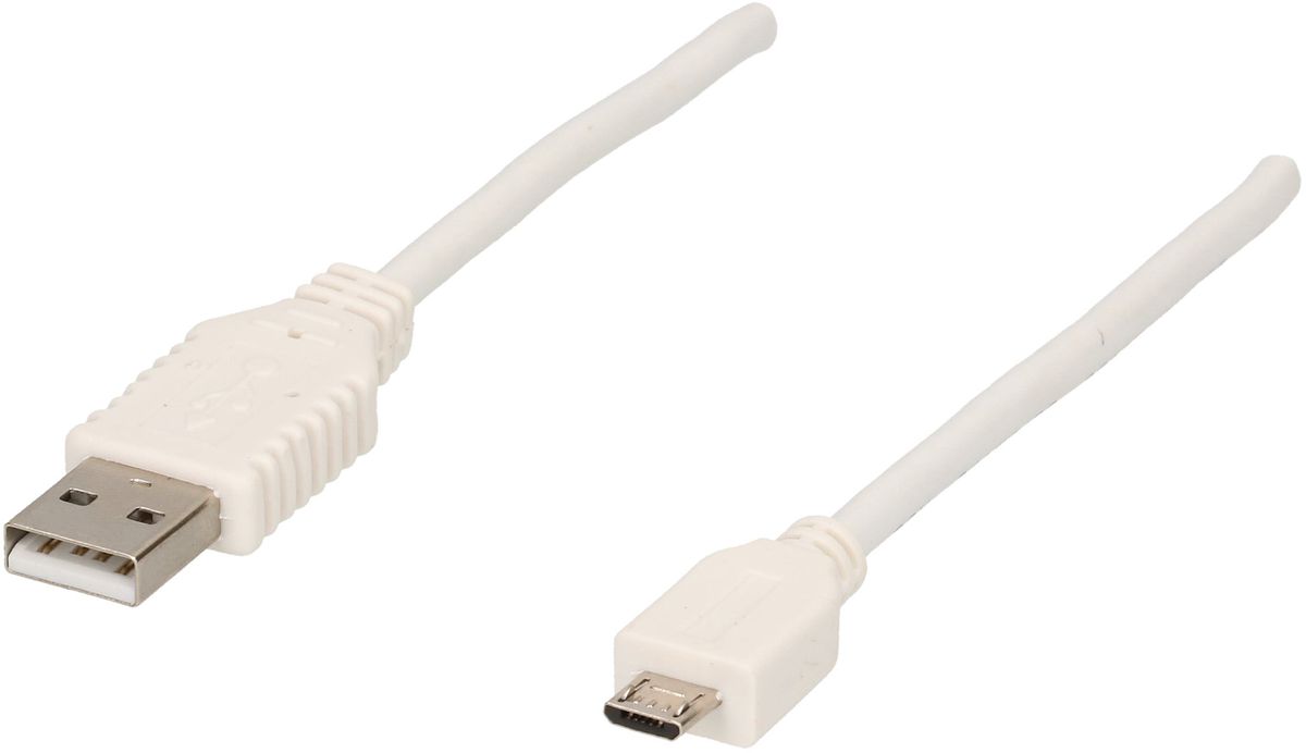 USB-Kabel 2.0m weiss