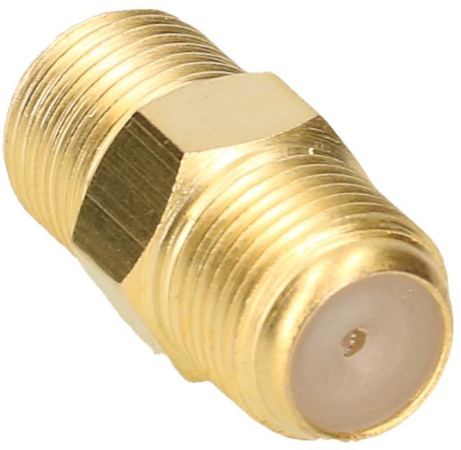 F-Verbinder 2x F-Buchse gold