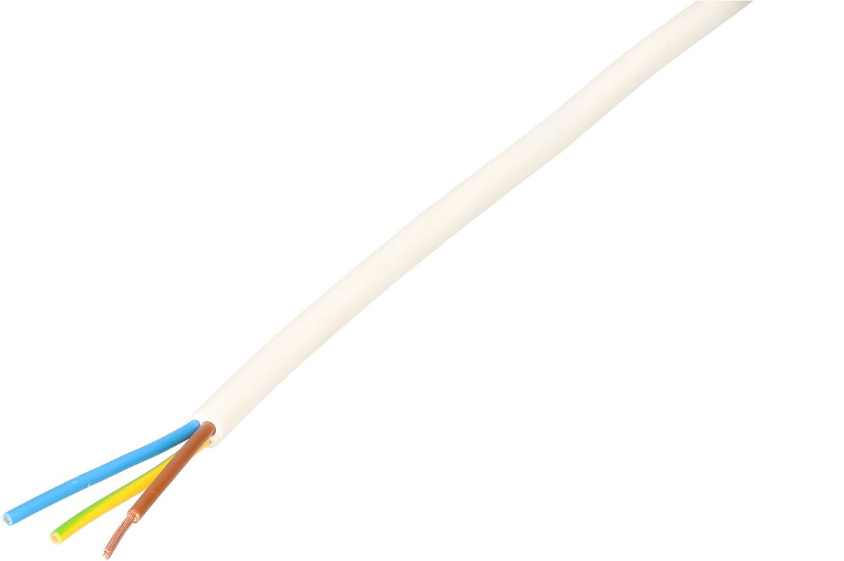 câble TDLR H03VV-F3G0.75 10m blanc